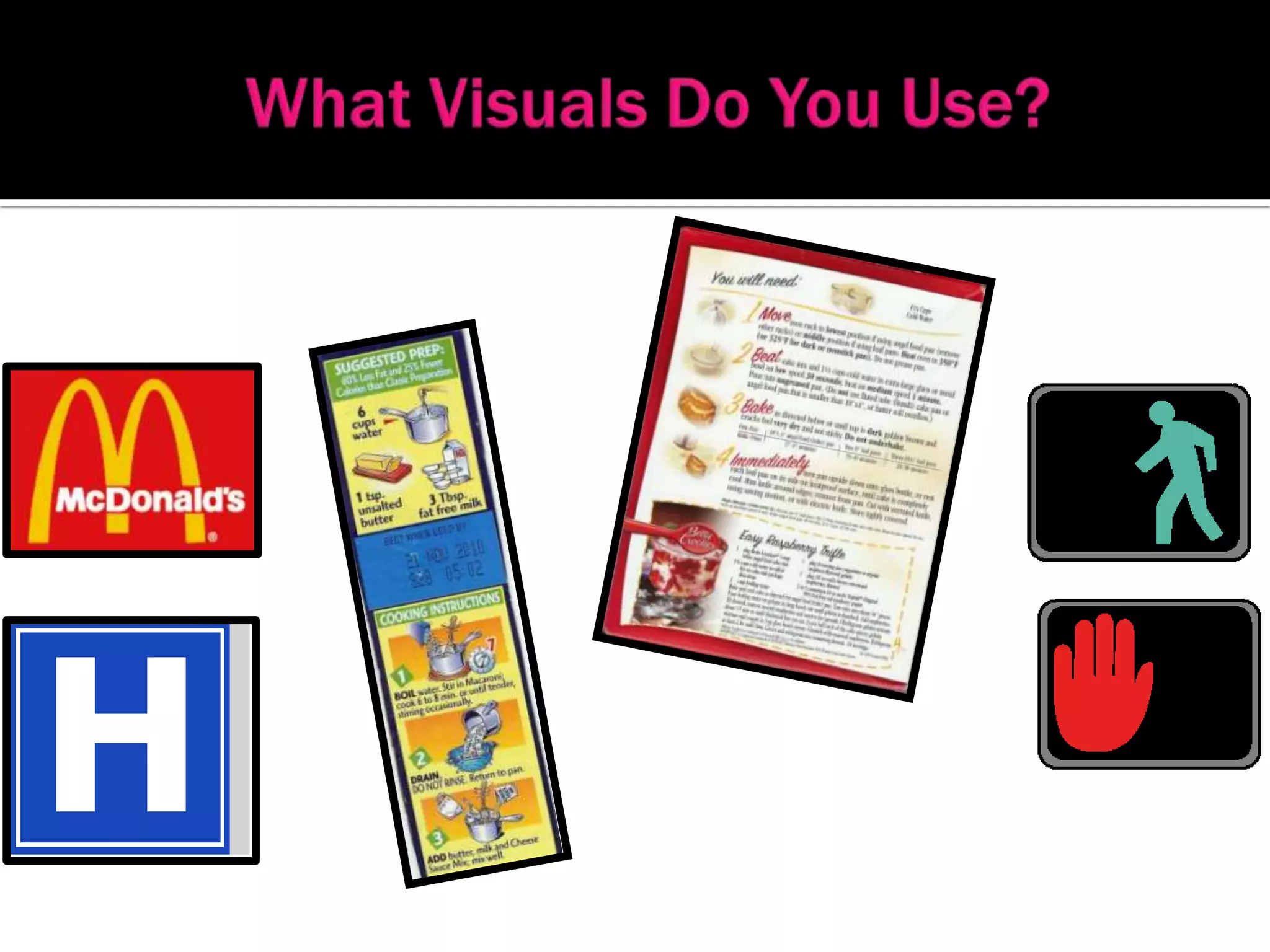 What Visuals Do You Use?