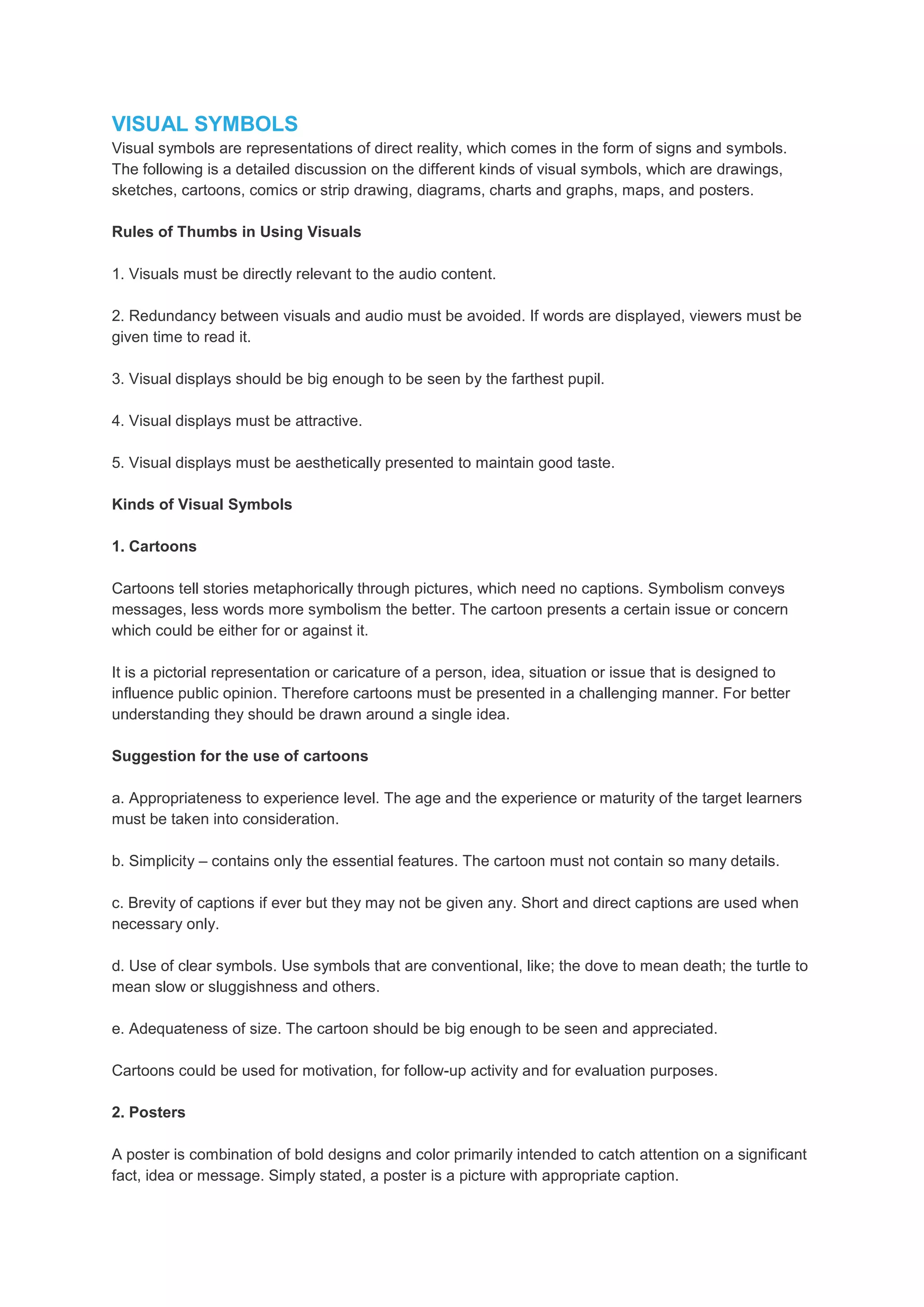 Visual symbols | DOCX