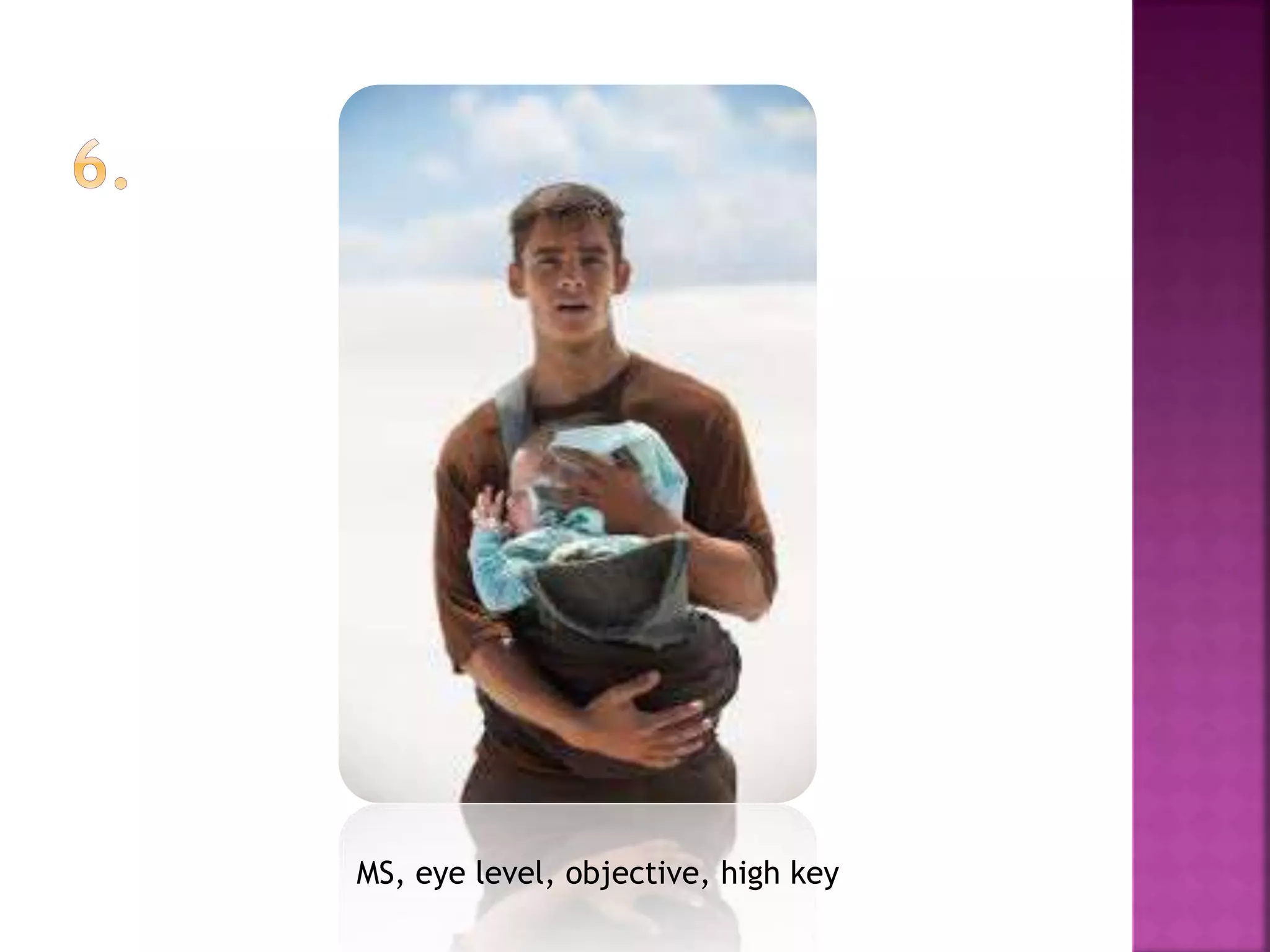 MS, eye level, objective, high key