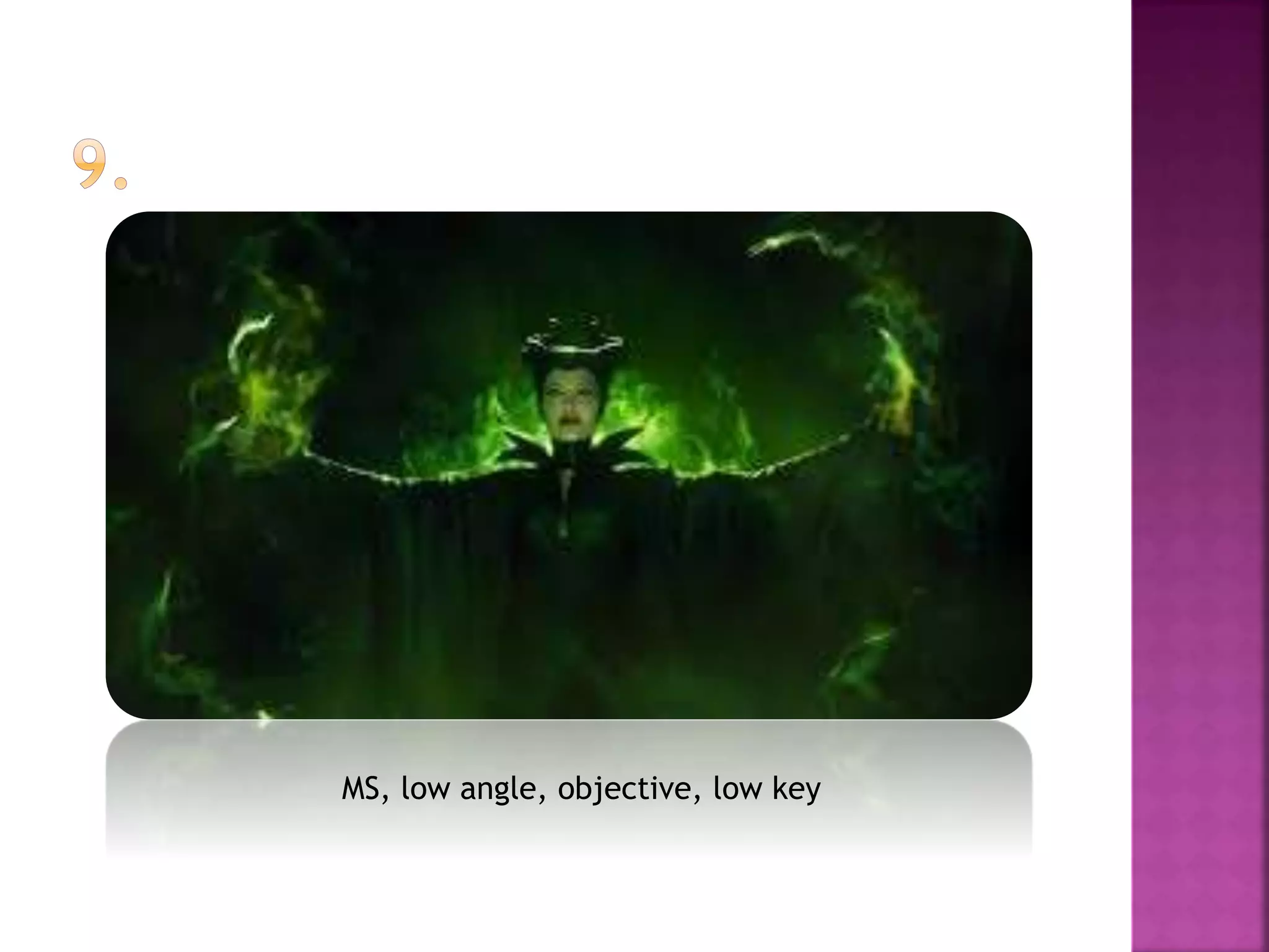 MS, low angle, objective, low key