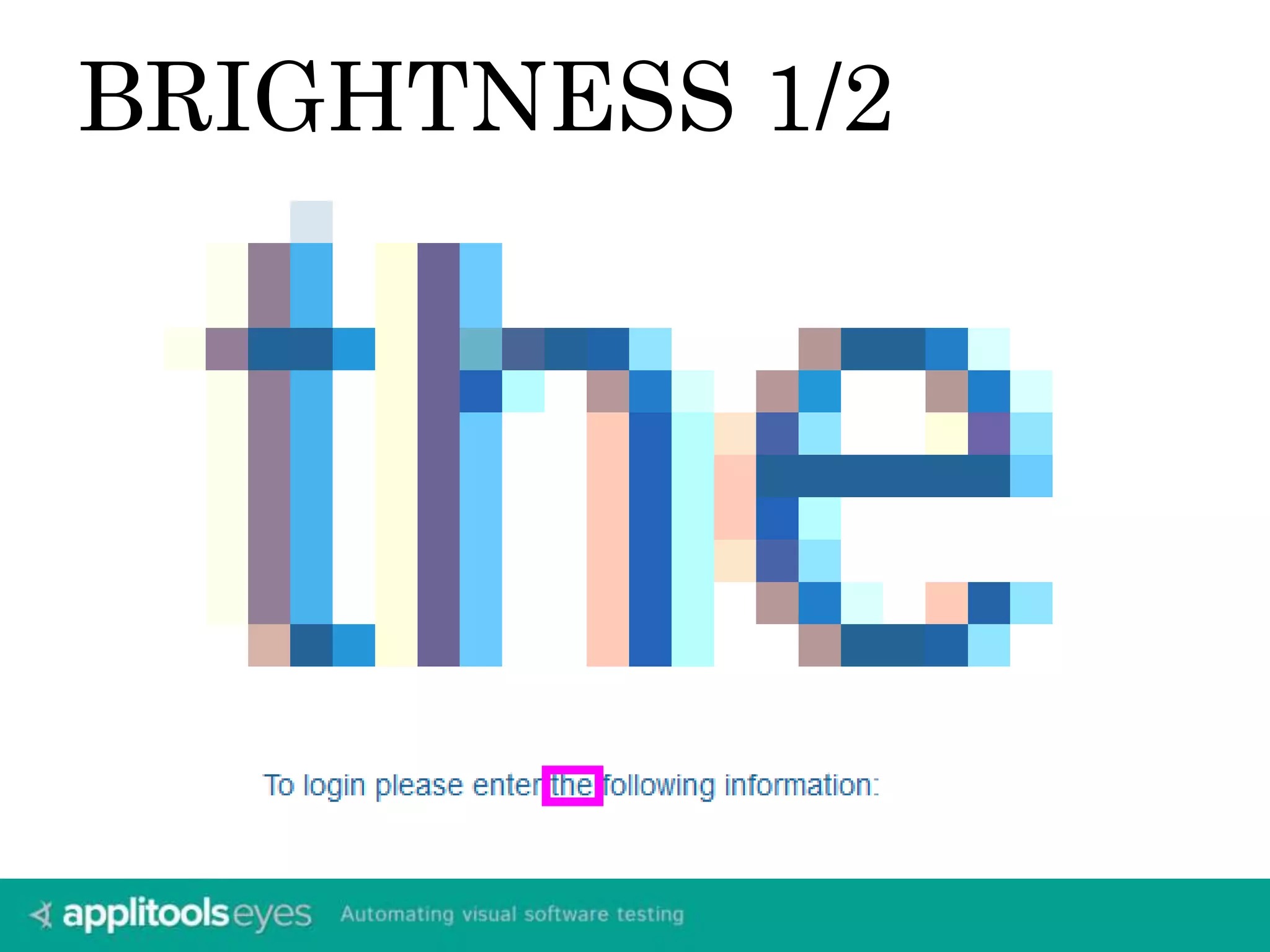 BRIGHTNESS 1/2 
 