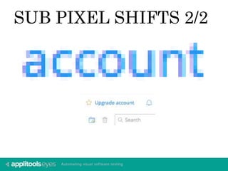 SUB PIXEL SHIFTS 2/2 
 