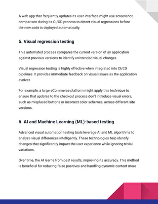 How Visual Testing Fits Into CI/CD Pipelines | PDF