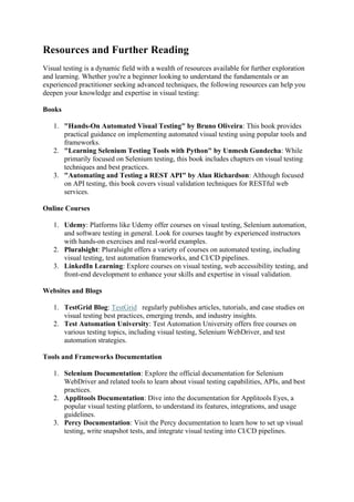 Mastering Visual Testing: A Comprehensive Guide | PDF