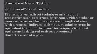 Comprehensive Visual Testing Training: Principles, Applications, and ...