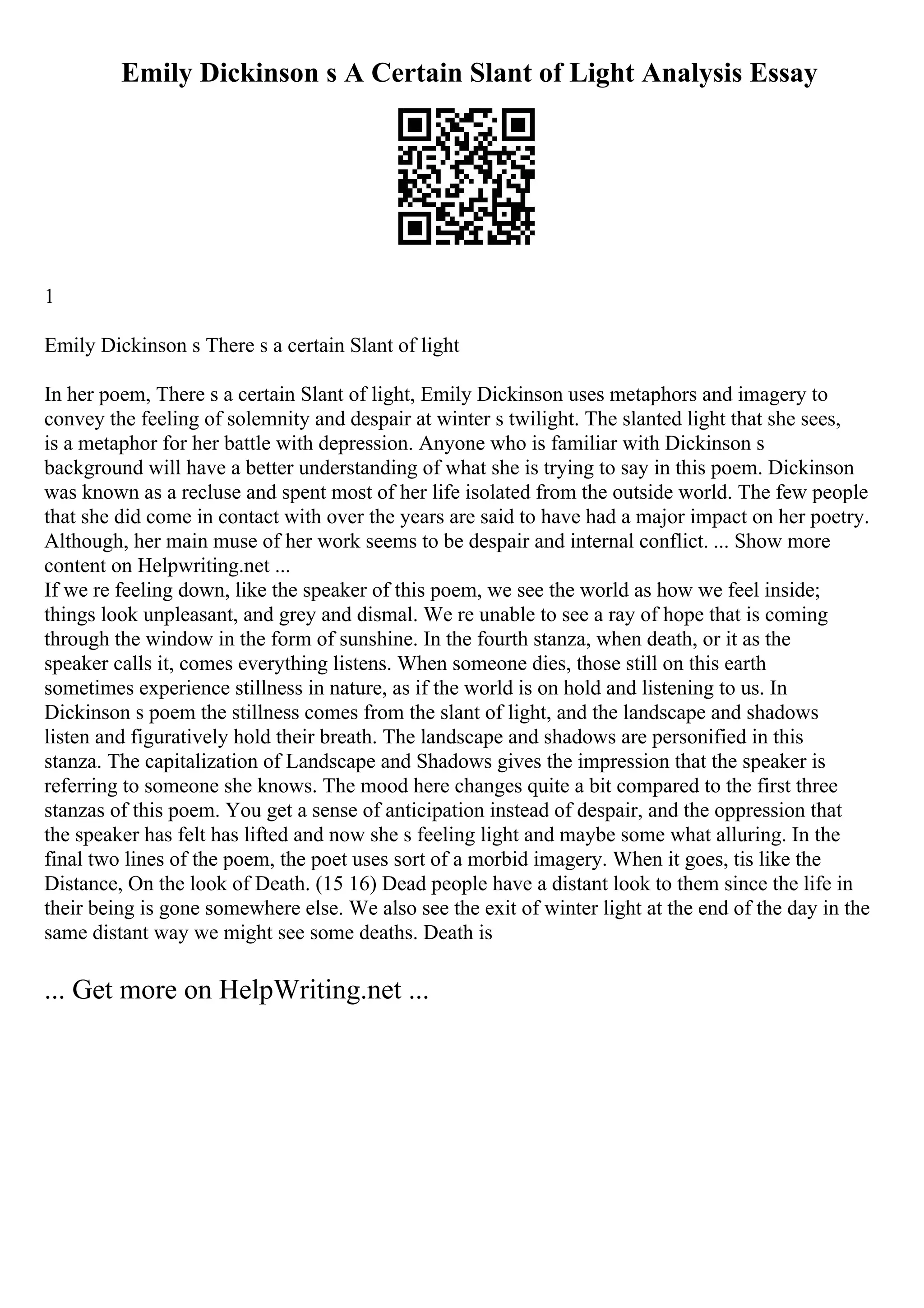 Visual Text Analysis Essay Examples | PDF
