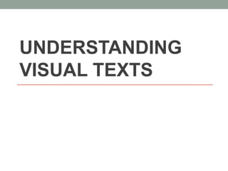 Slide – Analysing Visual Texts - iitutor