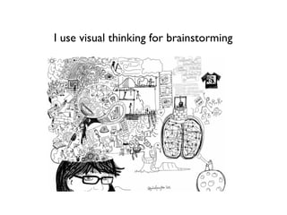 I use visual thinking for planning
Nancy Duart in her book “Slideology” recommends planning your presentation using sticky...