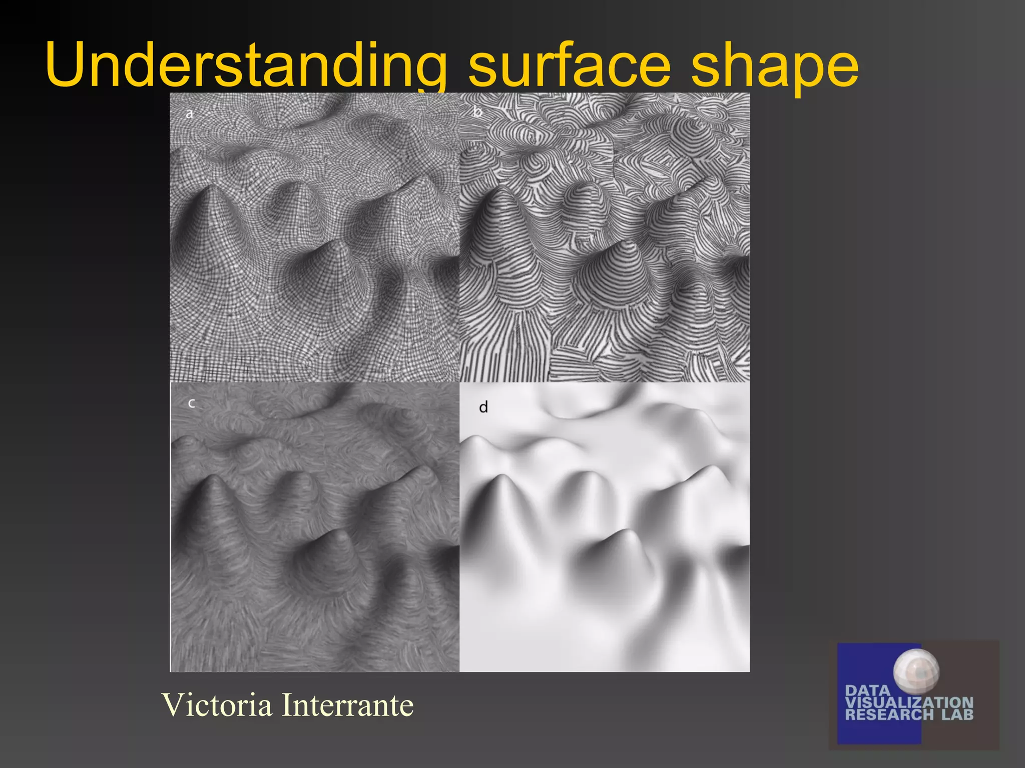 Understanding surface shape

Victoria Interrante

 