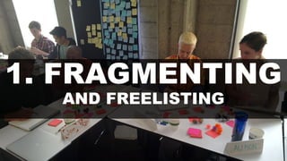 1. FRAGMENTING
AND FREELISTING
 