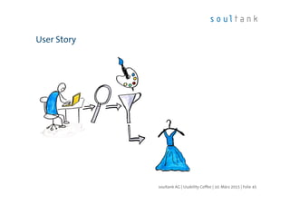 User Story
| Folie 45soultank AG | Usability Coffee | 10. März 2015
 