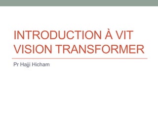 Visual Transformer Overview | PDF