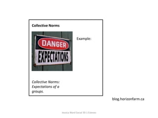 Collective NormsExample: Collective Norms: Expectations of a groups.blog.horizonfarm.caJessica Ward Social 30-1 Esteves