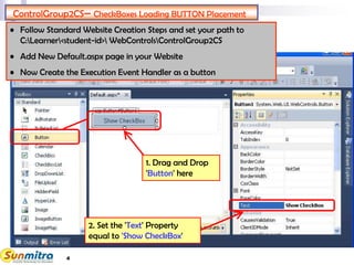 Visual Web Developer and Web Controls CS set 3 | PPT