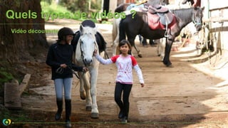 Quels types de vidéos ?
Vidéo découverte
 