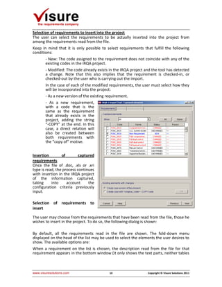 Visure Solutions Sytems Engineering The Requirements Solution | PDF