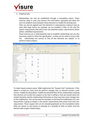Visure Solutions Sytems Engineering The Requirements Solution | PDF
