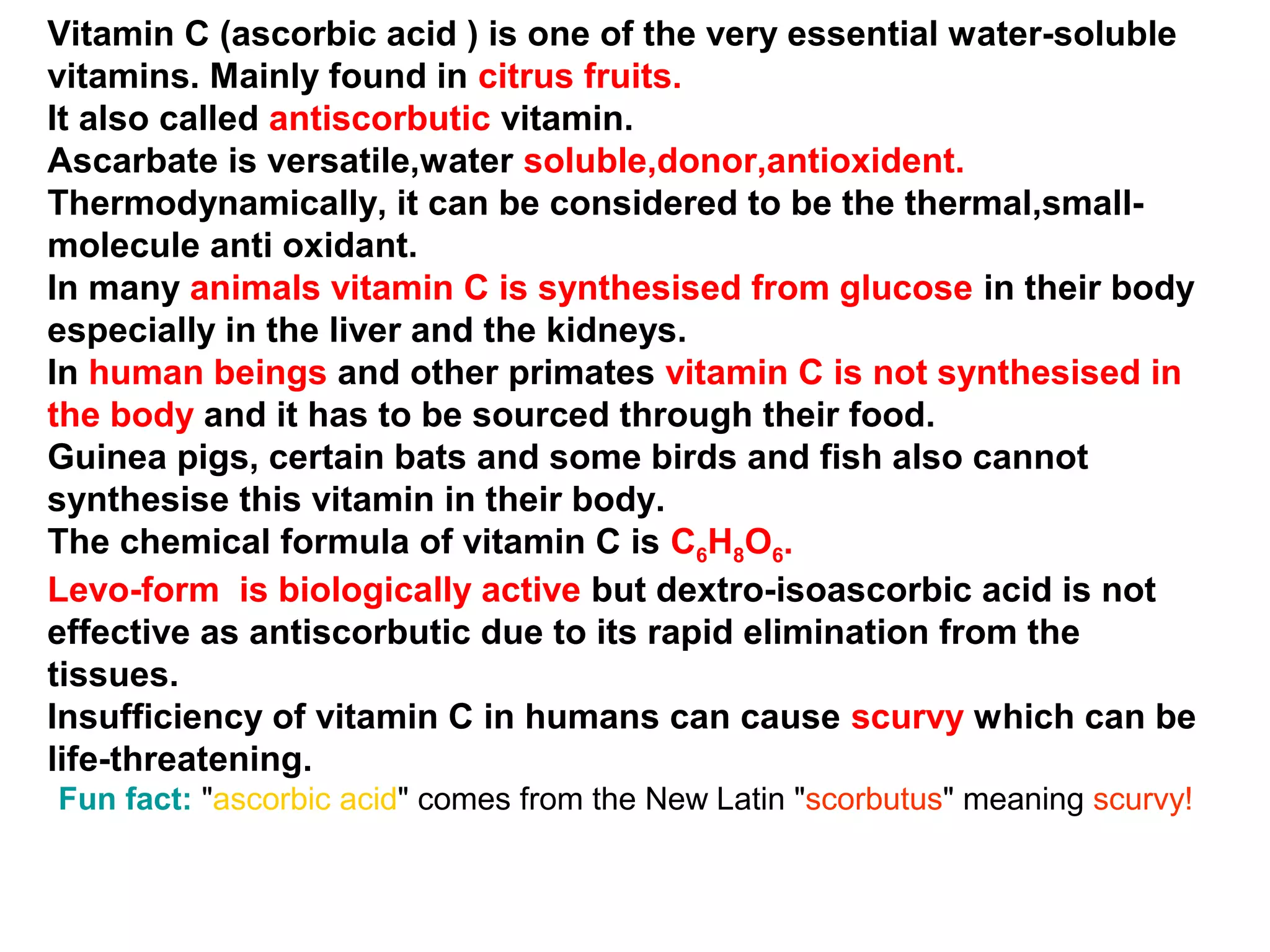 Curated visual reference: Vitamin C And Guinea Pig Kidney Function Reference: Vitamin C Medicinal Chemistry Source Recommended Dietary Allowance