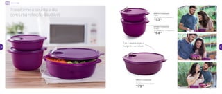 Transforme o seu dia a dia
com uma refeição saudável
3 em 1: conserva, aquece e
transporta a sua refeição
890014 | Cristalwave
1 Litro
19,3 diâmetro X 6,5 altura (cm)
R$
53,00
891284 | Cristalwave
2 Litros
19,3 diâmetro X 11,7 altura (cm)
R$
64,00
Micro-ondas
890012 | Cristalwave
3 Litros
26 diâmetro X 9 altura (cm)
R$
79,00
28 29
 