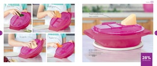 O sabor único dos alimentos ralados na hora
Preparar
801766 | Prática
2 Litros
29,1 diâmetro X 8,2 altura (cm)
Preço sugerido: R$ 125,00
Por: R$
89,00
28%de desconto
Corta fatias Raladorgrosso
Faz papinha Ralador fino
Ralador em policarbonato,
super-resistente
34 35
 