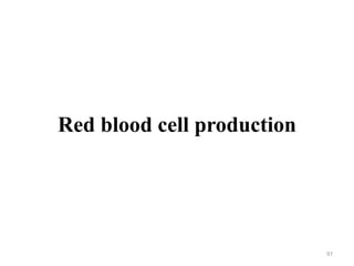 Red blood cell production
97
 