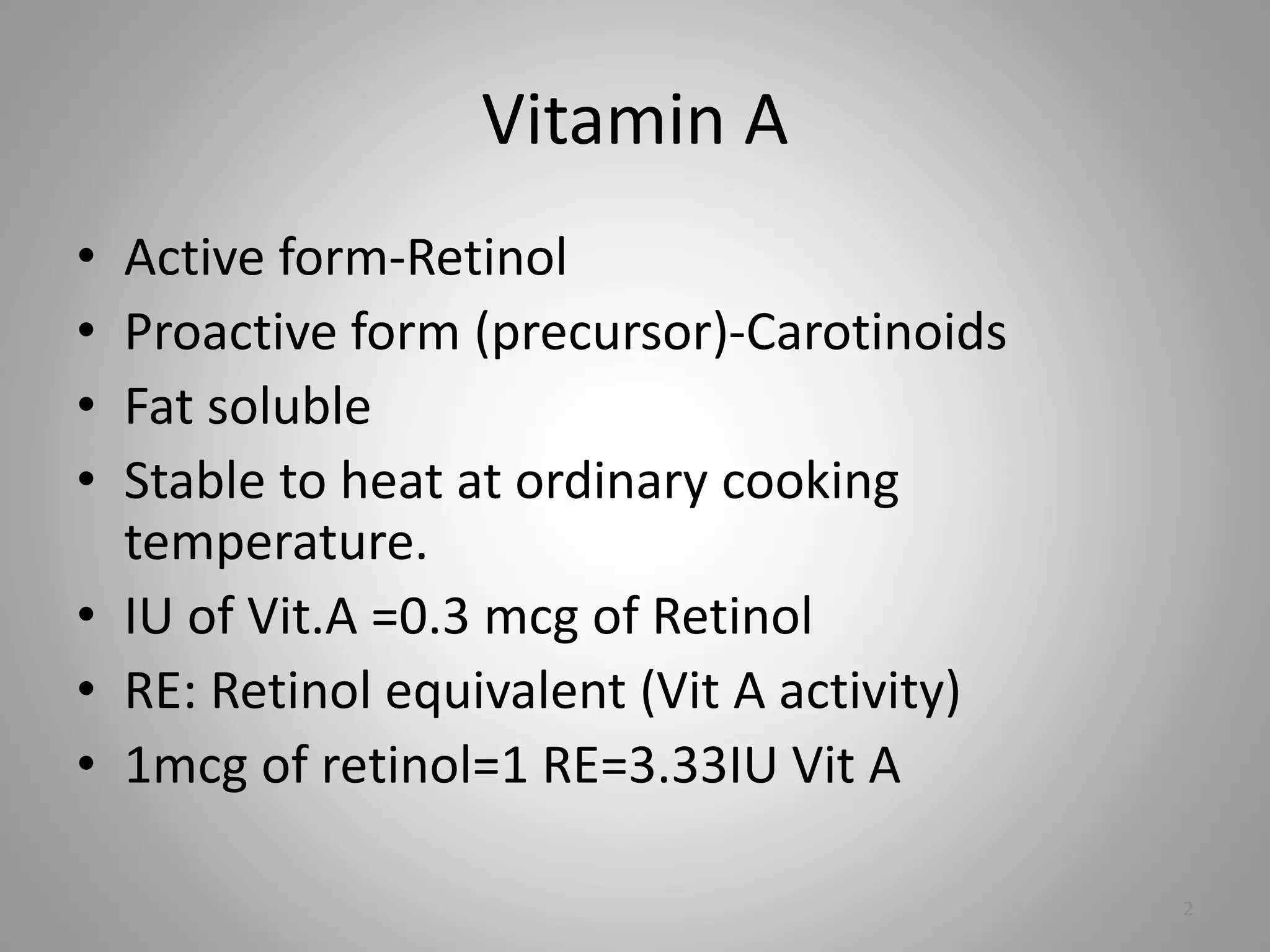 Vit a and vit a deficiency disorders | PPTX