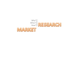 Why?When?How?RESEARCHMARKET