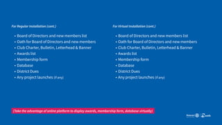 Vital - An Orientation PPT on 'How to conduct Installation Ceremony' | PDF
