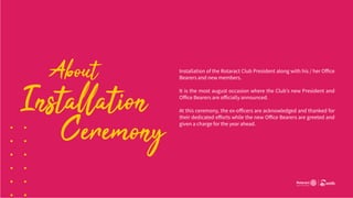 Vital - An Orientation PPT on 'How to conduct Installation Ceremony' | PDF