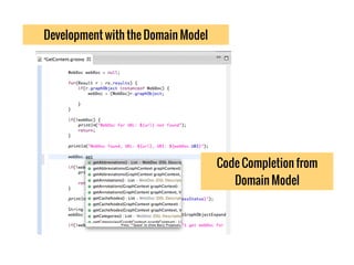 Development with the Domain Model
Code Completion from
Domain Model
 