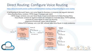CCI2018 - Microsoft Teams Direct Routing: scenari, setup e routing ...