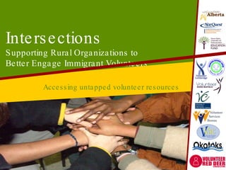Intersections Supporting Rural Organizations to  Better Engage Immigrant Volunteers Accessing untapped volunteer resources 