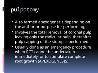 Comprehensive Guide to Vital Pulp Therapy in Dentistry: Techniques and ...