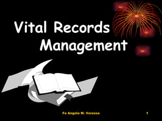 Vital Records   Management  