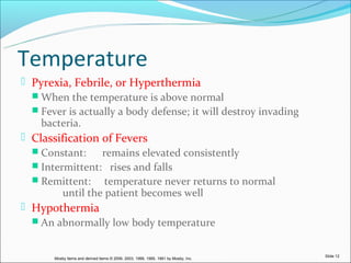 Pyrexia Temperature Range Vital signs | PPT