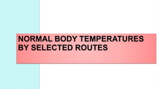 Temperature Sign Normal Vital signs - Temperature Monitoring | PPTX