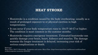FEVER VS. HYPERTHERMIA
• Fever is a voluntary, adaptive response of the body’s
immune system against physiological stress ...