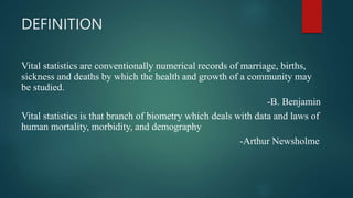 VITAL STATASTICS Project Pptx VITAL STATASTICS Project Pptx 3 320 