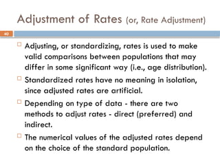 Statistical Adjustment Example Vital Statistics-URD.pptx VITAL EVENTS STATS | PPTX