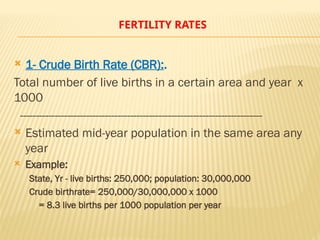 Vital Rates vital statistics 1 (morbidity rates)()المحاضرة دي من أهم المحاضرات اللي ...