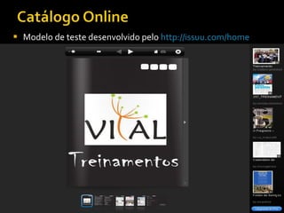 Modelo de teste desenvolvido pelo  http://issuu.com/home 