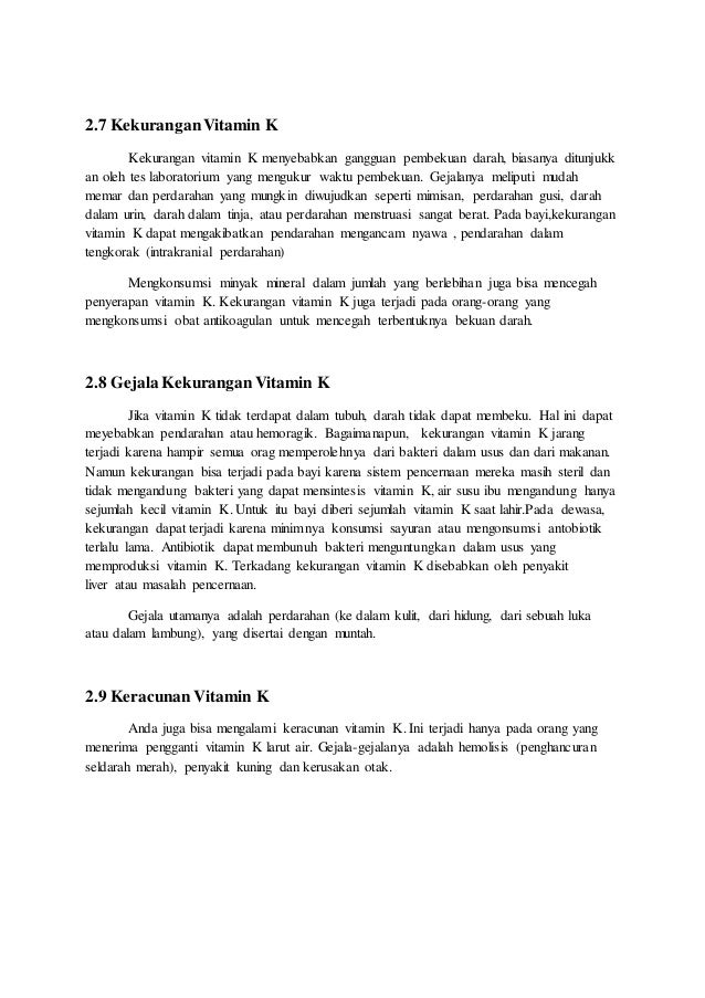 Bakteri Yang Membantu Proses Pembentukan Vitamin K Pada