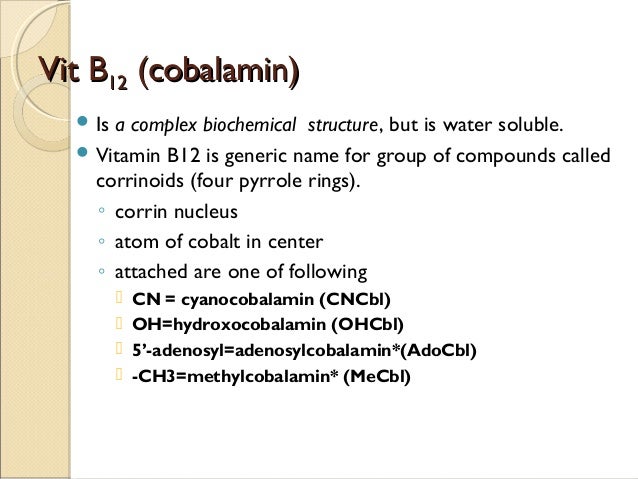 b name chemical Mode Vitamin of 12 Action Chemistry B and b name chemical Mode Vitamin of 12 Action Chemistry B and