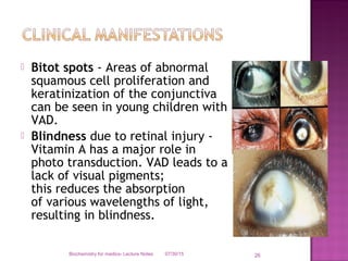 Vitamin A chemistry, functions and deficiency | PPT