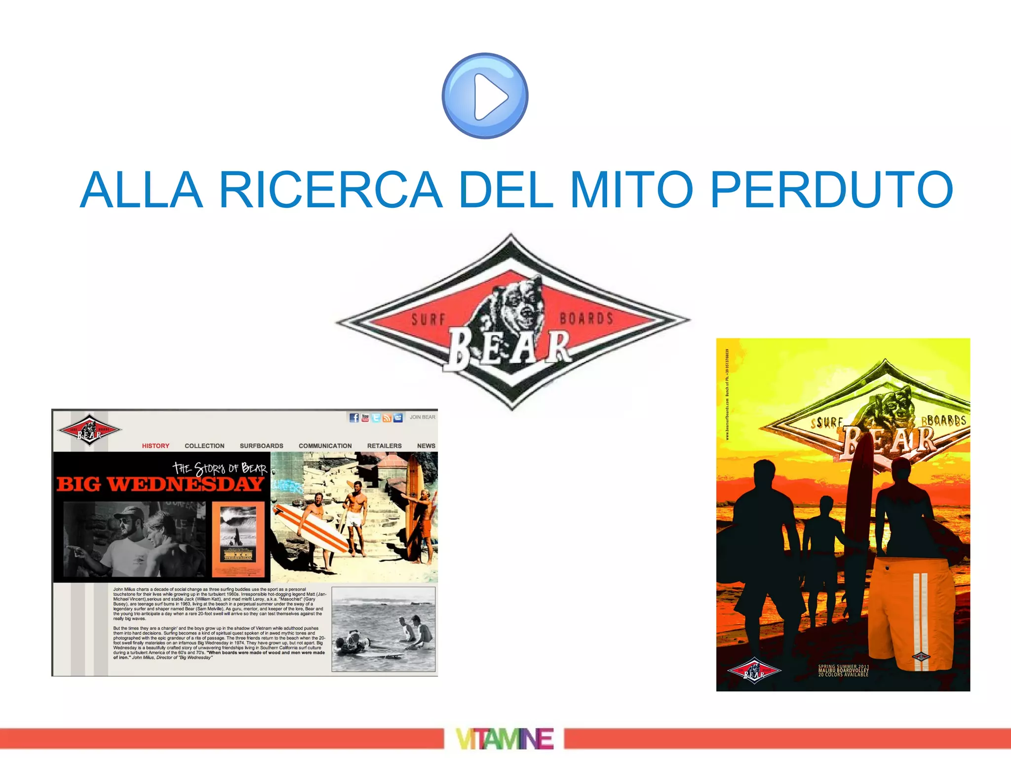 ALLA RICERCA DEL MITO PERDUTO
 