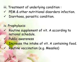 Vitamin a deficiency disorder | PPTX