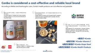 © 2020 DAXUE CONSULTING
ALL RIGHTS RESERVED
Conba is considered a cost-effective and reliable local brand
According to Wei...