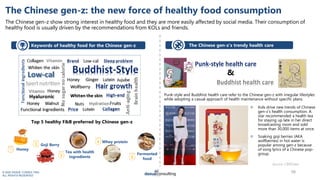 © 2020 DAXUE CONSULTING
ALL RIGHTS RESERVED
The Chinese gen-z: the new force of healthy food consumption
The Chinese gen-z...