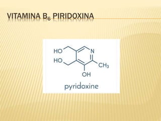 VITAMINA B6 PIRIDOXINA
 
