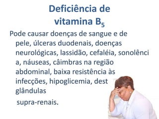 Papel bioquímico da vitamina B1Atua como coenzima em diversos sistemas enzimáticos, sendo os mais importantes o      α-cetoácido descarboxilase e o transcetolase. Também é importante no metabolismo dos glicídios e lipídios e também no funcionamento do cérebro, nos músculos e nos nervos.